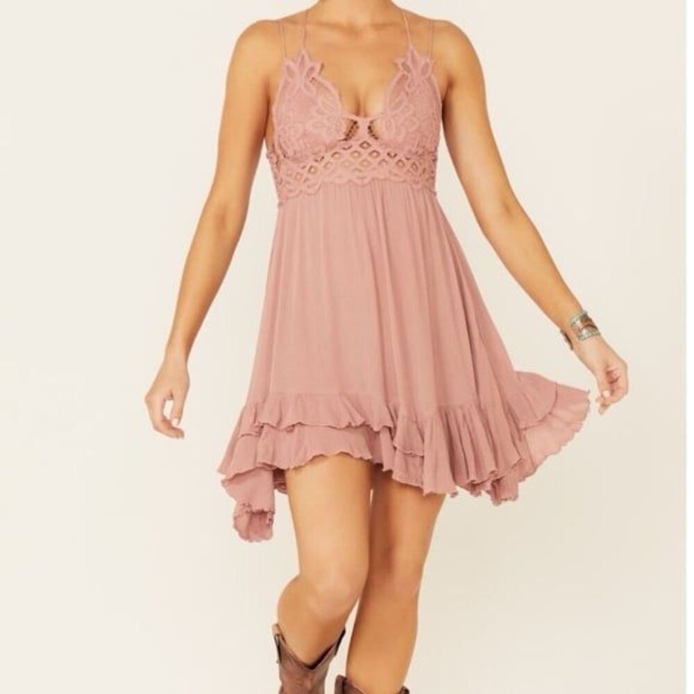 Free People Adella crochet sun dress